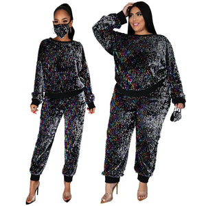 2pc Sequin Jogger Tracksuit- PS