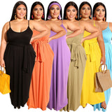 Loose Sleeveless Long Dress-PS