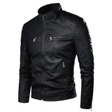 PU Leather Jacket Men