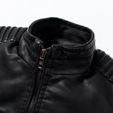 PU Leather Jacket Men