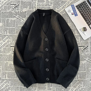 Cardigan V-neck Sweater- Men