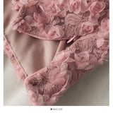 Rose Lace Tank Tops With Bra Pad Crop Tops