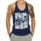 Large Print Gym Stringer Tank Top-Men