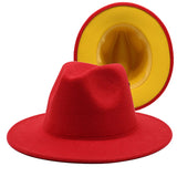 Two-color Fedora- 59-60cm