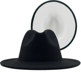 Two-color Fedora- 59-60cm