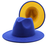 Two-color Fedora- 59-60cm