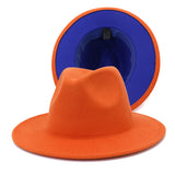 Two-color Fedora- 59-60cm