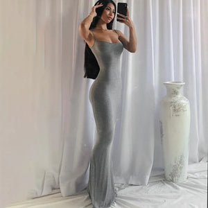 Spaghetti Strap Long Dress