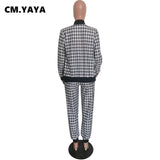 Houndstooth 2pc Jacket + Pants Set