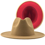 Two-color Fedora- 59-60cm