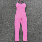 Backless One Piece Yoga Jumpsuit - small