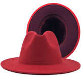 Two-color Fedora- 59-60cm