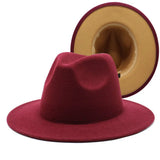 Two-color Fedora 56-58cm