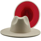 Two-color Fedora- 59-60cm