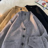 Cardigan V-neck Sweater- Men