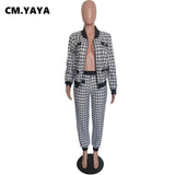 Houndstooth 2pc Jacket + Pants Set