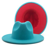 Two-color Fedora- 59-60cm