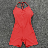 Backless One Piece Yoga Jumpsuit - Large