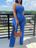 Wide Leg Pants Sleeveless Jumpsuits