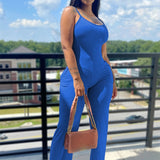 Wide Leg Pants Sleeveless Jumpsuits