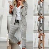 2pc Open Stitch Blazer + Pants