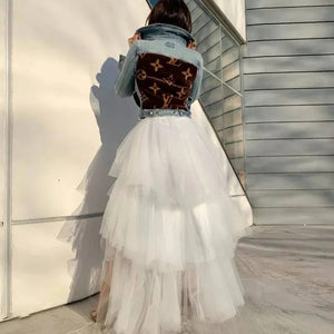 Asymmetrical Tulle Skirt