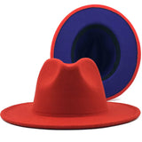 Two-color Fedora- 59-60cm