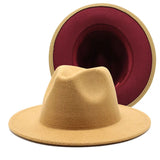 Two-color Fedora- 59-60cm