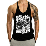 Large Print Gym Stringer Tank Top-Men