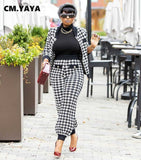 Houndstooth 2pc Jacket + Pants Set