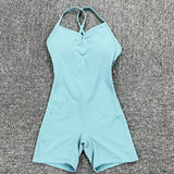 Backless One Piece Yoga Jumpsuit - Large