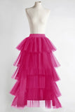 Asymmetrical Tulle Skirt