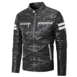 PU Leather Jacket Men