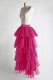 Asymmetrical Tulle Skirt