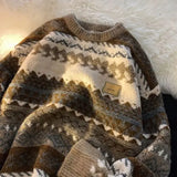 Tribal Round Neck Sweater - Men