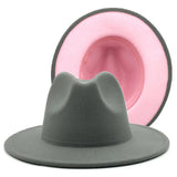 Two-color Fedora- 59-60cm