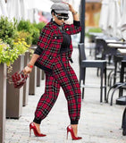 Houndstooth 2pc Jacket + Pants Set