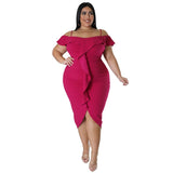 Ruffles Bodycon Dress-PS