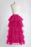 Asymmetrical Tulle Skirt