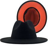 Two-color Fedora- 59-60cm