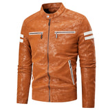 PU Leather Jacket Men