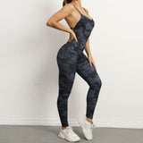 Backless One Piece Yoga Jumpsuit - medium