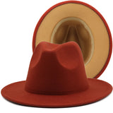 Two-color Fedora 56-58cm