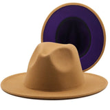 Two-color Fedora- 59-60cm