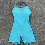 Backless One Piece Yoga Jumpsuit - Large