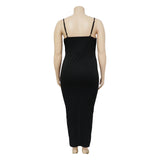 Sleeveless Split Bodycon Evening Dress-PS