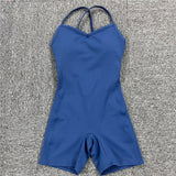 Backless One Piece Yoga Jumpsuit - Large