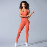 Backless One Piece Yoga Jumpsuit - Large