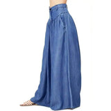 Wide-leg Loose High Waist Pants- PS