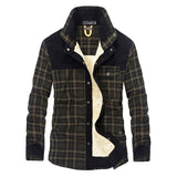 Fleece Autumn Winter Jacket Men Slim Fit